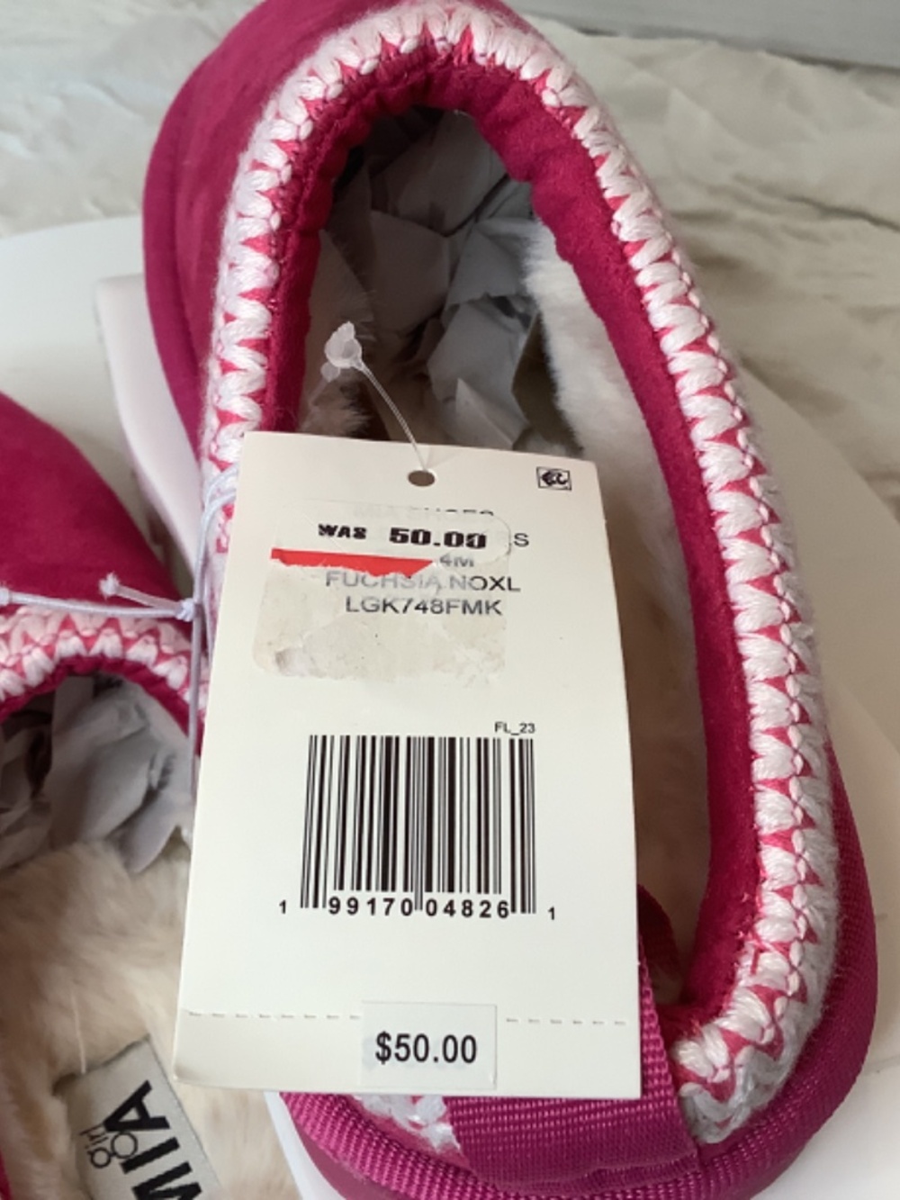 NWT Girl Mia Fushia‎ Hot pink suede clogs big girl sz. 4 or women’s 6 - Picture 10 of 11